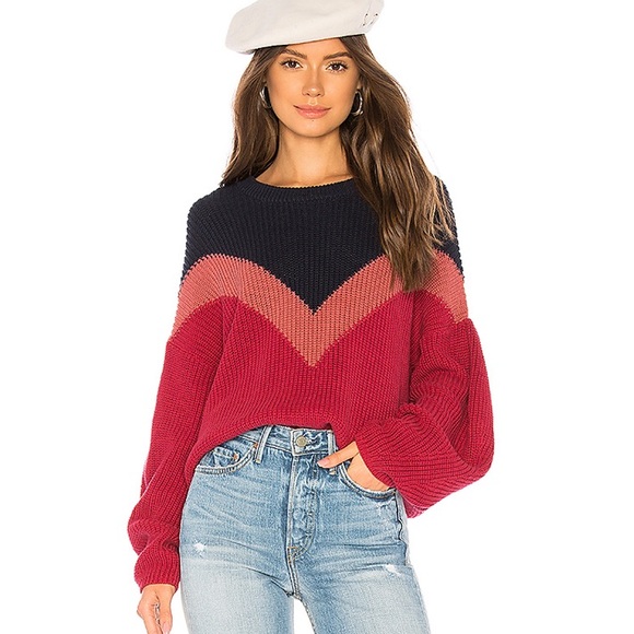 1. State Chevron Front Sweater, XS